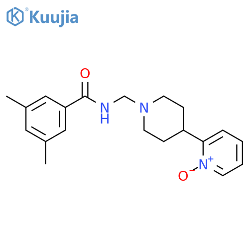 Benzamide,3,5-dimethyl-N-[[4-(1-oxido-2-pyridinyl)-1-piperidinyl]methyl]- structure