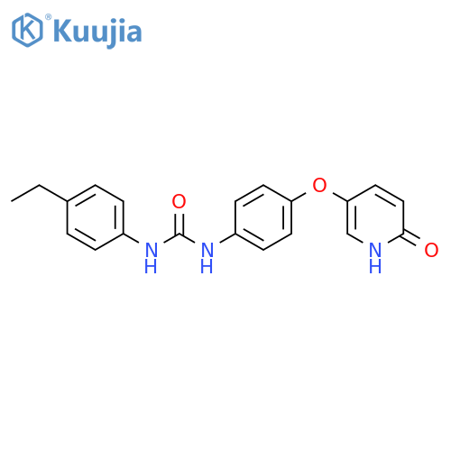 Urea,N-[4-[(1,6-dihydro-6-oxo-3-pyridinyl)oxy]phenyl]-N'-(4-ethylphenyl)- structure
