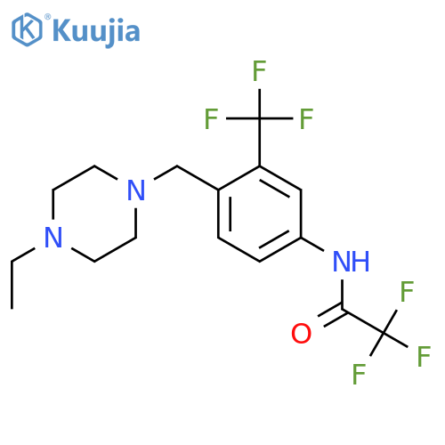 N-{4-[(4-Ethylpiperazin-1-yl)methyl]-3-(trifluoromethyl)phenyl}-2,2,2-trifluoroacetamide structure