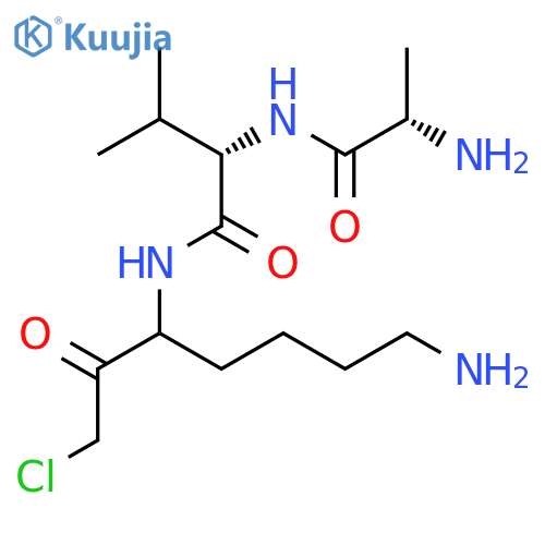 L-Valinamide, L-alanyl-N-[5-amino-1-(chloroacetyl)pentyl]-, (S)- structure