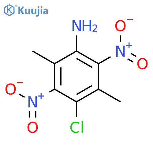 BENZENAMINE, 4-CHLORO-2,5-DIMETHYL-3,6-DINITRO- structure