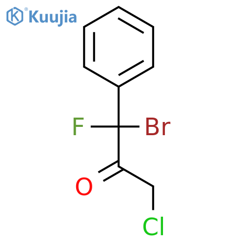 2-PROPANONE, 1-BROMO-3-CHLORO-1-FLUORO-1-PHENYL- structure