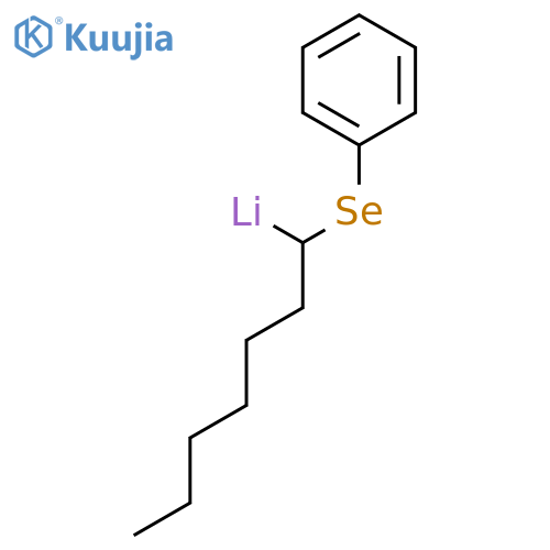Lithium, [1-(phenylseleno)heptyl]- structure