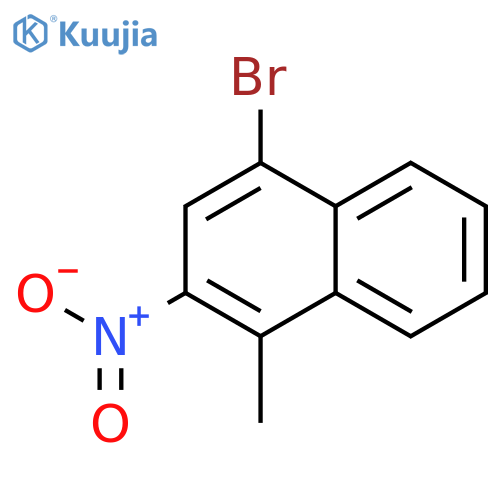 4-bromo-1-methyl-2-nitronaphthalene structure