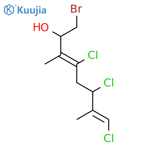 (2S,3E,6R,7Z)-1-bromo-4,6,8-trichloro-3,7-dimethyl-octa-3,7-dien-2-ol structure