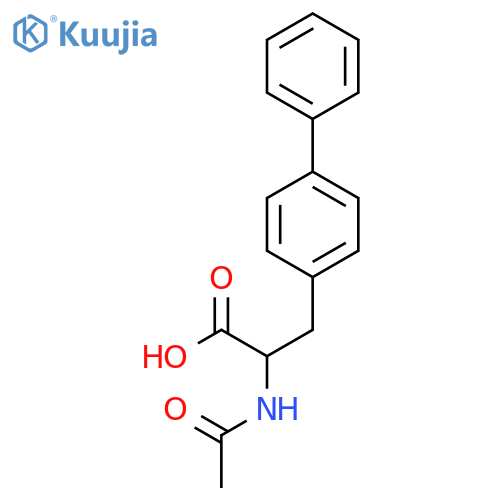 3-([1,1'-Biphenyl]-4-yl)-2-acetamidopropanoic acid structure