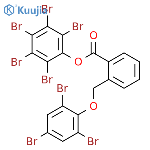 Benzoic acid, 2-[(2,4,6-tribromophenoxy)methyl]-, pentabromophenylester structure