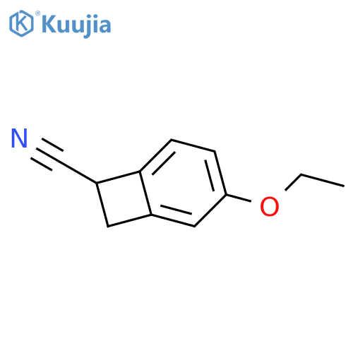 Bicyclo[4.2.0]octa-1,3,5-triene-7-carbonitrile, 3-ethoxy- structure
