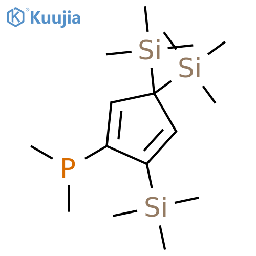 Phosphine, dimethyl[3,3,5-tris(trimethylsilyl)-1,4-cyclopentadien-1-yl]- structure