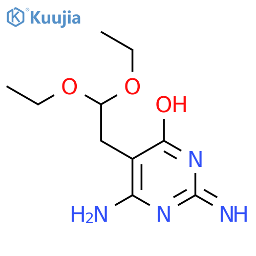 2,6-Diamino-5-(2,2-diethoxyethyl)pyrimidin-4-ol structure