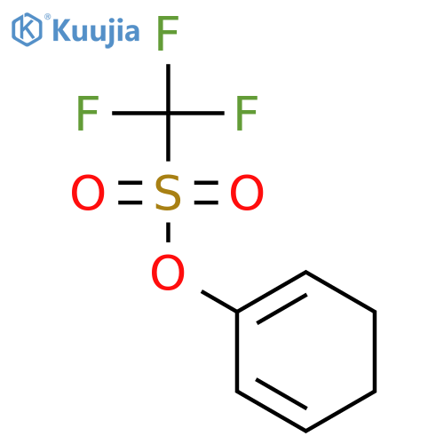 Methanesulfonic acid, trifluoro-, 1,5-cyclohexadien-1-yl ester structure