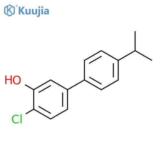 [1,1'-BIPHENYL]-3-OL, 4-CHLORO-4'-(1-METHYLETHYL)- structure