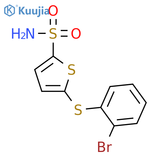 2-THIOPHENESULFONAMIDE, 5-[(2-BROMOPHENYL)THIO]- structure