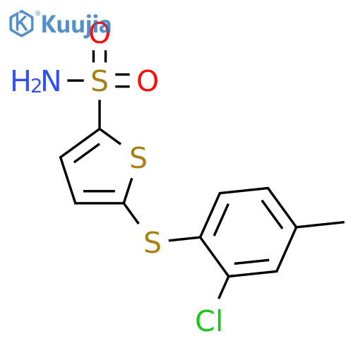 2-THIOPHENESULFONAMIDE, 5-[(2-CHLORO-4-METHYLPHENYL)THIO]- structure
