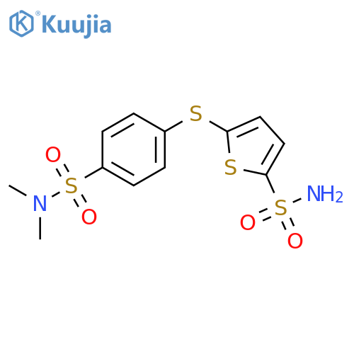 2-Thiophenesulfonamide, 5-[[4-[(dimethylamino)sulfonyl]phenyl]thio]- structure