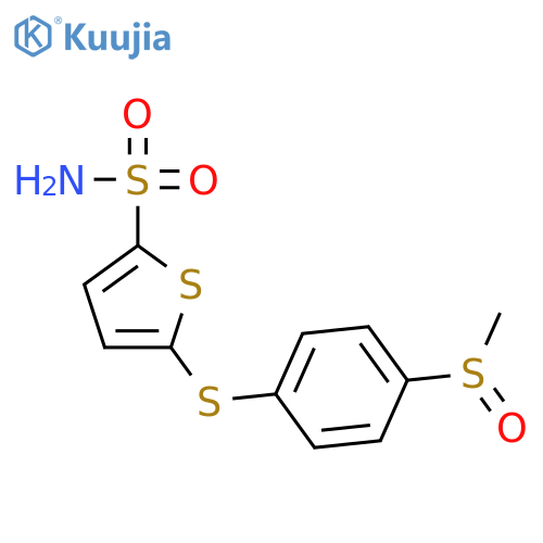 2-Thiophenesulfonamide, 5-[[4-(methylsulfinyl)phenyl]thio]- structure