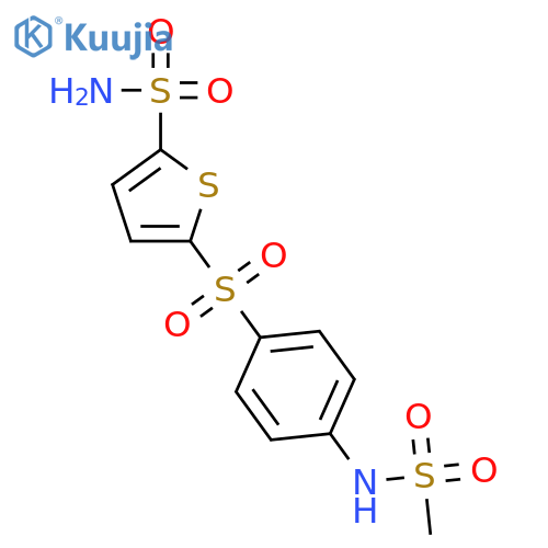 2-Thiophenesulfonamide, 5-[[4-[(methylsulfonyl)amino]phenyl]sulfonyl]- structure