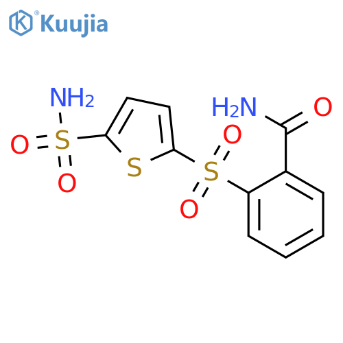 Benzamide, 2-[[5-(aminosulfonyl)-2-thienyl]sulfonyl]- structure