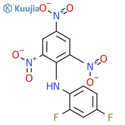 Benzenamine, N-(2,4-difluorophenyl)-2,4,6-trinitro- structure