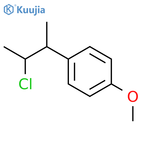 1-(3-Chlorobutan-2-yl)-4-methoxybenzene structure