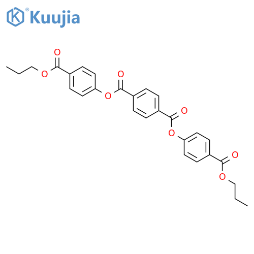 1,4-Benzenedicarboxylic acid, bis[4-(propoxycarbonyl)phenyl] ester structure