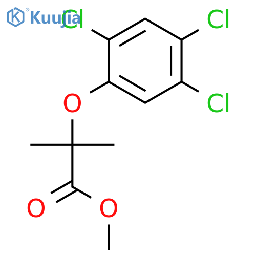 Propanoic acid, 2-methyl-2-(2,4,5-trichlorophenoxy)-, methyl ester structure