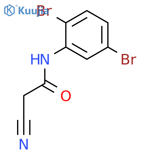 2-Cyano-N-(2,5-dibromophenyl)acetamide structure