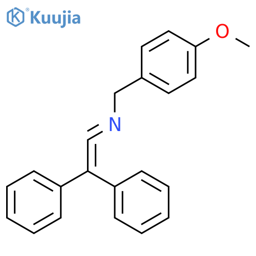 BENZENEMETHANAMINE, N-(DIPHENYLETHENYLIDENE)-4-METHOXY- structure