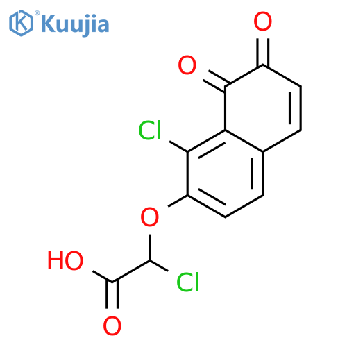 ACETIC ACID, CHLORO[(1-CHLORO-7,8-DIHYDRO-7,8-DIOXO-2-NAPHTHALENYL)OXY]- structure