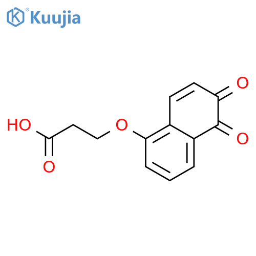 PROPANOIC ACID, 3-[(5,6-DIHYDRO-5,6-DIOXO-1-NAPHTHALENYL)OXY]- structure