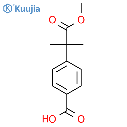 4-(1-Methoxycarbonyl-1-methyl-ethyl)-benzoic acid structure