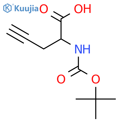 Boc-\u200bL-\u200bPropargylglycine structure