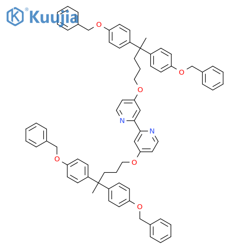 4,4'-Bis({4,4-bis[4-(benzyloxy)phenyl]pentyl}oxy)-2,2'-bipyridine structure