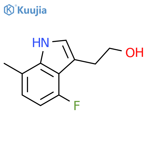 1H-Indole-3-ethanol, 4-fluoro-7-methyl- structure