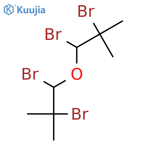 1,2-dibromo-1-(1,2-dibromo-2-methylpropoxy)-2-methylpropane structure