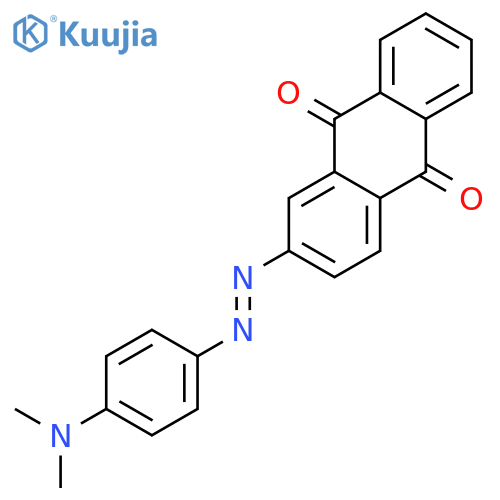 2-{(E)-[4-(dimethylamino)phenyl]diazenyl}anthracene-9,10-dione structure