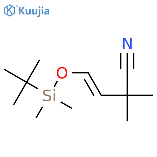 3-Butenenitrile, 4-[[(1,1-dimethylethyl)dimethylsilyl]oxy]-2,2-dimethyl- structure