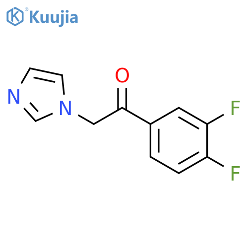 Ethanone, 1-(3,4-difluorophenyl)-2-(1H-imidazol-1-yl)- structure