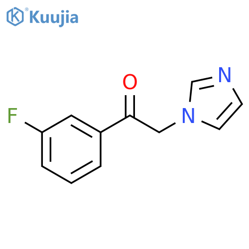 1-(3-fluorophenyl)-2-(1H-imidazol-1-yl)ethan-1-one structure
