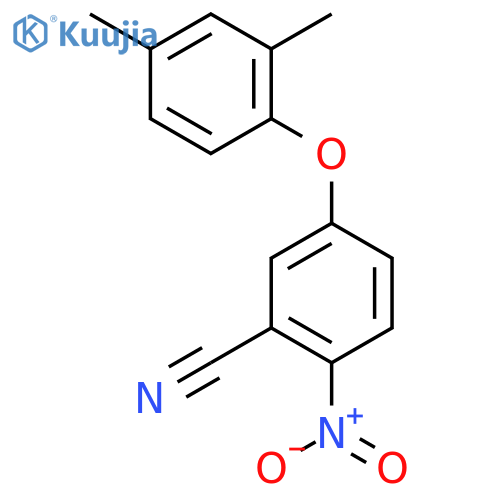 BENZONITRILE, 5-(2,4-DIMETHYLPHENOXY)-2-NITRO- structure