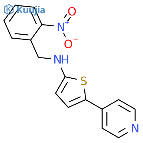 2-Thiophenamine, N-[(2-nitrophenyl)methyl]-5-(4-pyridinyl)- structure