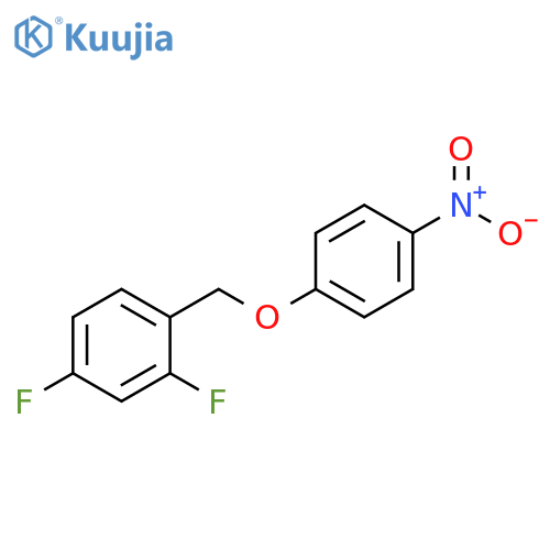 Benzene, 2,4-difluoro-1-[(4-nitrophenoxy)methyl]- structure