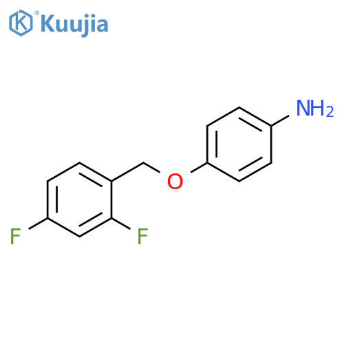Benzenamine, 4-[(2,4-difluorophenyl)methoxy]- structure
