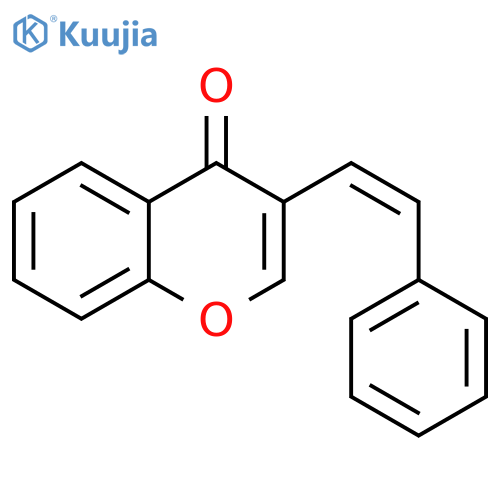 4H-1-Benzopyran-4-one, 3-[(1Z)-2-phenylethenyl]- structure