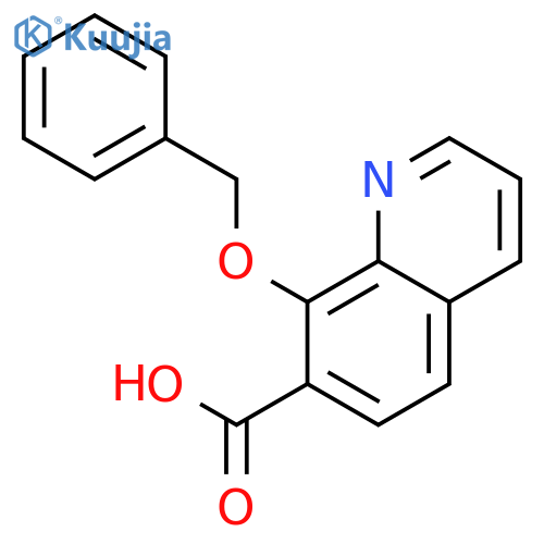 8-(Benzyloxy)quinoline-7-carboxylic acid structure