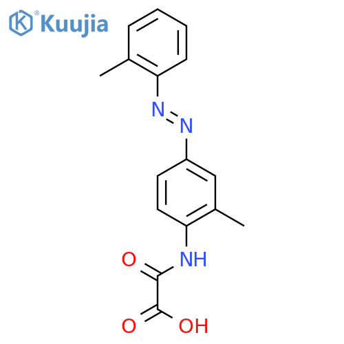 ({2-methyl-4-[(E)-(2-methylphenyl)diazenyl]phenyl}amino)(oxo)acetic acid structure