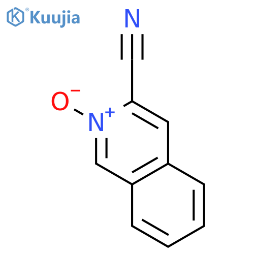 3-Isoquinolinecarbonitrile, 2-oxide structure