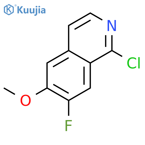 1-Chloro-7-fluoro-6-methoxy-isoquinoline structure