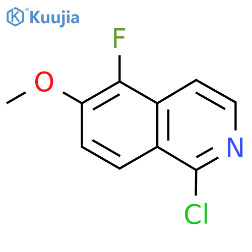 1-Chloro-5-fluoro-6-methoxyisoquinoline structure