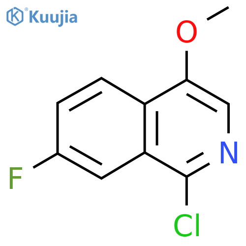 1-Chloro-7-fluoro-4-methoxyisoquinoline structure